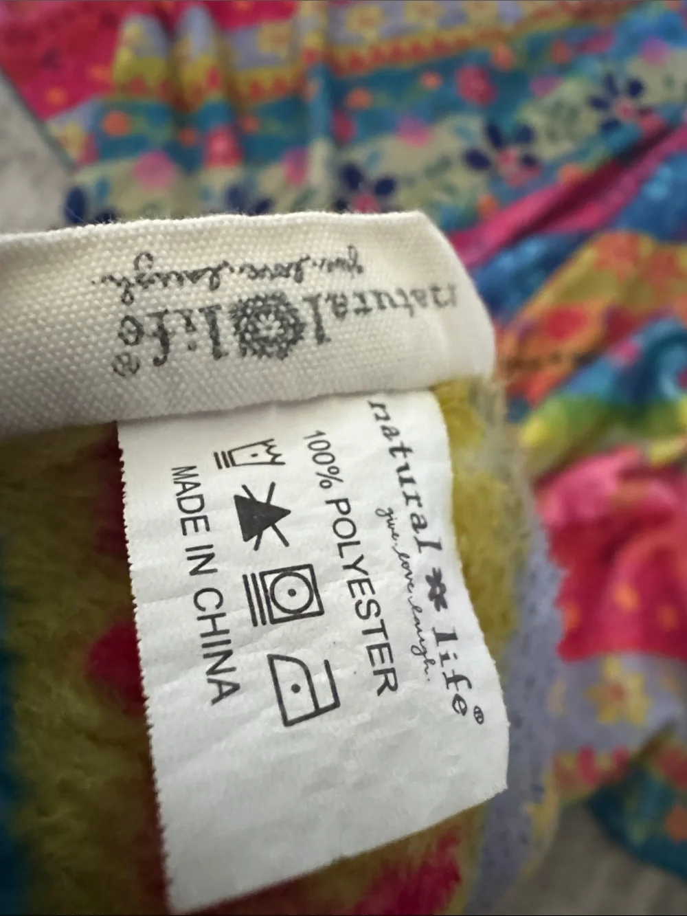 Natural life throw blanket